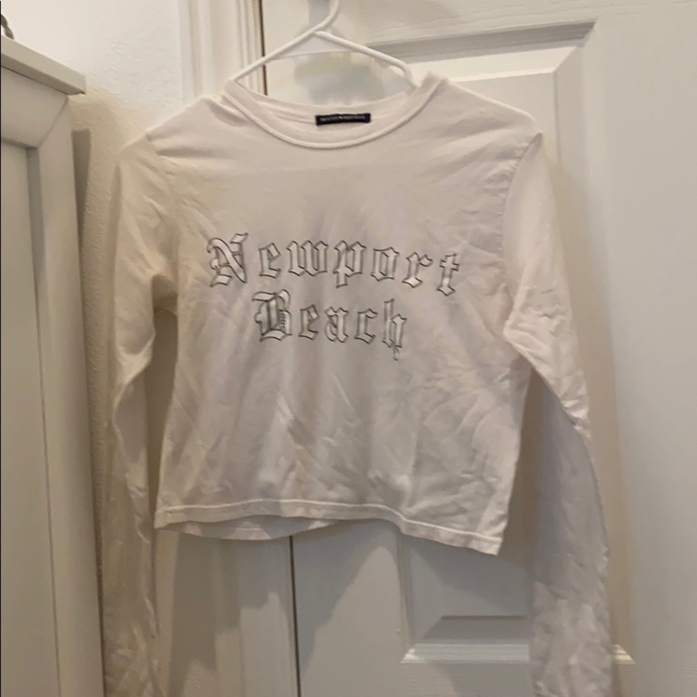 Newport Beach cropped long sleeve